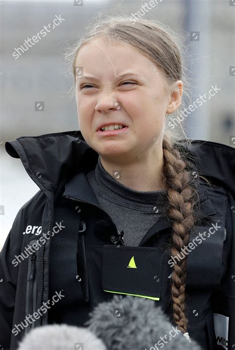 3 января 2003, стокгольм, швеция). Climate change activist Greta Thunberg grimaces she ...