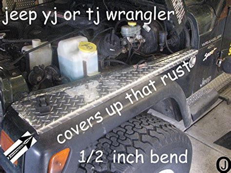 Jeep Wrangler Tj Diamond Plate Full Top Fender Covers With Bend Buy