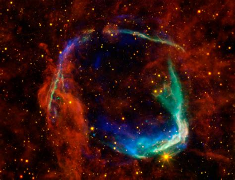 Astronomy Cmarchesin Multicoloured View Of Supernova Remnant