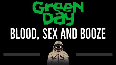 Green Day • Blood Sex And Booze Cc 🎤 Karaoke Instrumental Lyrics