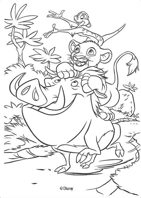 Coloring page of simba walking in savannah. Disney lion king coloring pages download and print for free