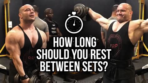 How Long Should You Rest Between Sets Youtube