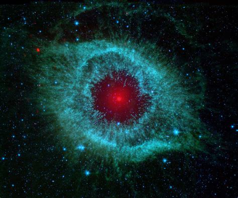 Aquarius Helix Nebula Spitzer Hubble Jpl Nasa Space