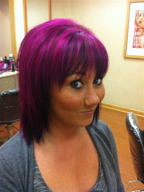 You'll have to draw on a lighter piece of paper. Purple hair for women - 35 excessively radical touches ...