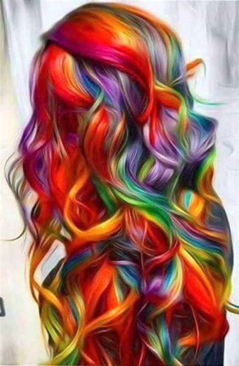 28 Crazy Rainbow Christmas Hair Colors Ideas For Trendy Girls