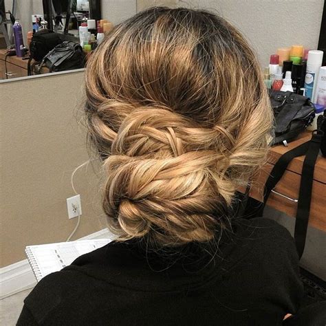 Beautiful Messy Updo Wedding Hairstyle For Romantic Brides