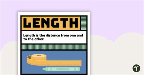 Length Vocabulary Poster Teach Starter