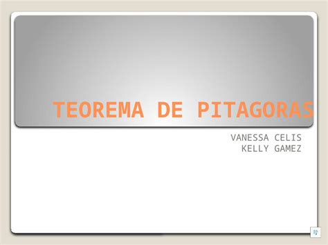 Pptx Teorema De Pitagoras Vanessa Celis Dokumentips