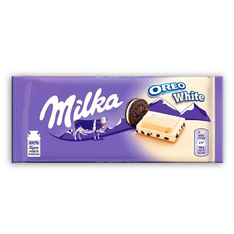 Milka Oreo White Chocolate Bar 100g | Candy Crush