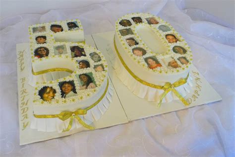 50th Birthday Cake With Edible Prints 50th Birthday Cake Cake Shapes