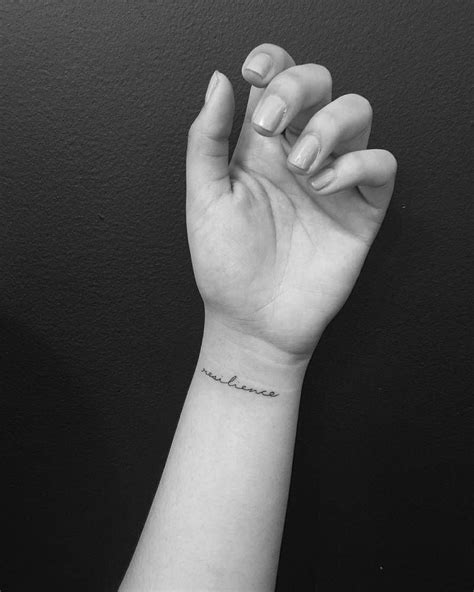 Check spelling or type a new query. "Resilience" tattoo on the left inner wrist. … | Tatuaje ...