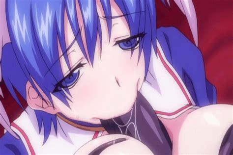 Rule 34 Ahe Gao Animated Blue Eyes Blue Hair Breasts Breasts Out