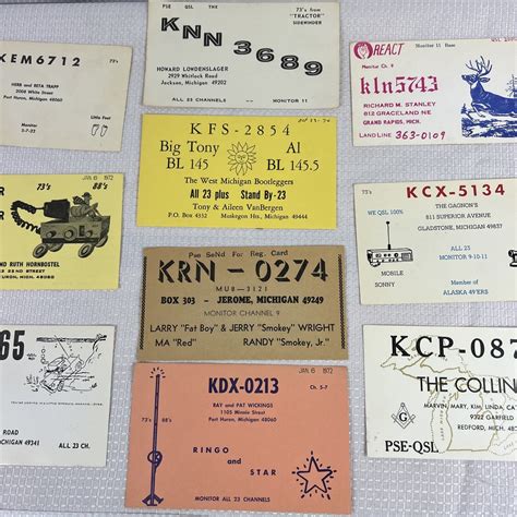 Vintage Radio Cards Amateur Radio Qsl Cards Grelly Usa