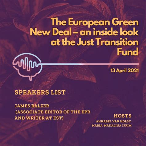 Podcast The European Green New Deal An Inside Look At The Just