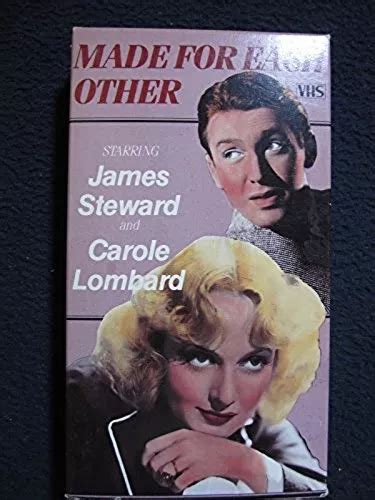 MADE FOR EACH Other VHS Tape James Stewart Carole Lombard 15 97