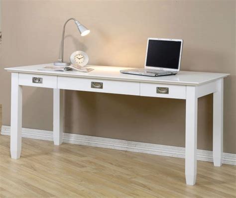 Contemporary White Wood Finish 2 Drawer Keyboard Shelf Home Office