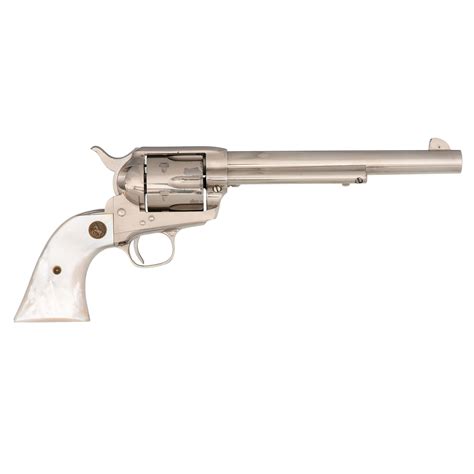 Colt Single Action Army Revolver With Factory Nickel