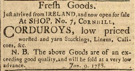 Colonial Era Advertisements Archiving Early America