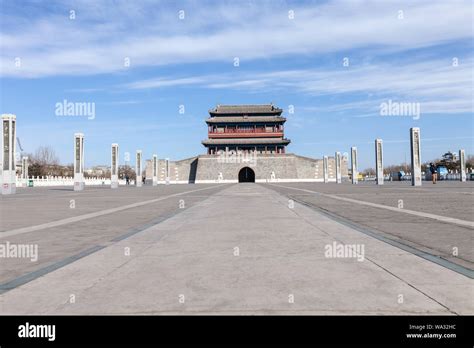 Beijing Yongdingmen Gate Tower Stock Photo Alamy
