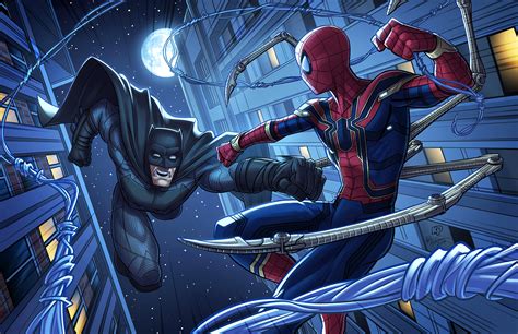 Batman Vs Spider Man Marvel Dc Crossover Behance