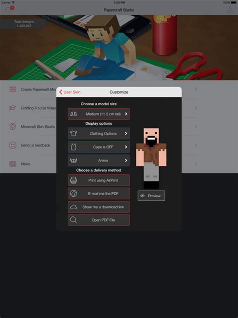 Minecraft Papercraft Studio App Voor Iphone Ipad En Ipod Touch
