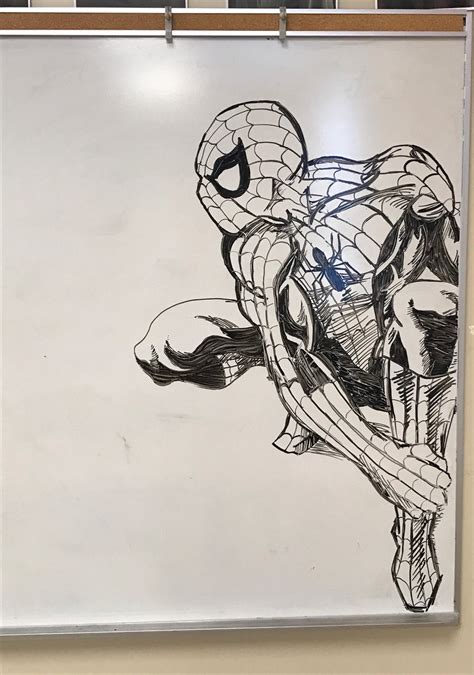 Whiteboard Spider Man By Cghowie On Deviantart