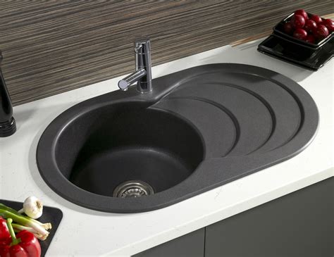 Florence sinks | doors and handles uk. Astracast Cascade ROK Metallic Volcano Black Inset Sink ...