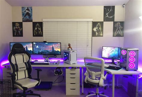 Gaming desks for couples still need good gaming chairs. His & Hers | Gaming room setup, Gamer room, Room setup