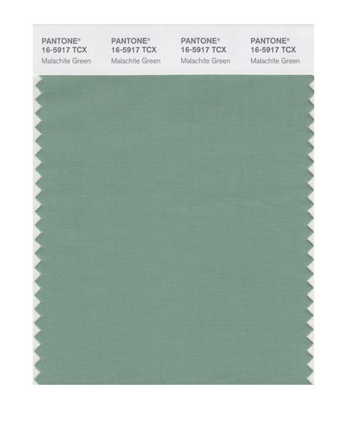 Pantone Smart Color Swatch Card 16 5917 Tcx Malachite Green Columbia
