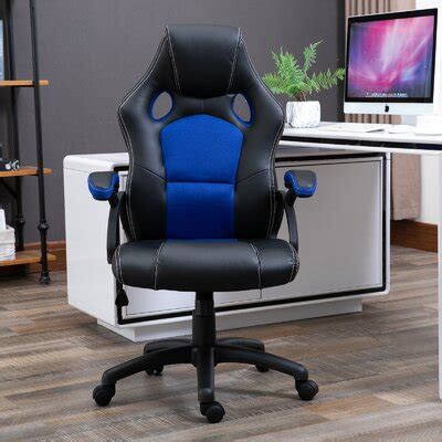 Latitude Run Ergonomic Faux Leather Swiveling Pc Racing Game Chair Reviews Wayfair