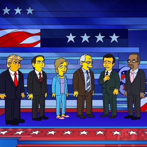 The Debateful Eight Simpsons Nehmen Den Us Wahlkampf Auf Die Schippe Us Wahlkampf