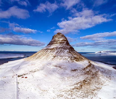 Aerial Image Of Mtkirkjufell In Iceland Famous Mountain From S06 Of