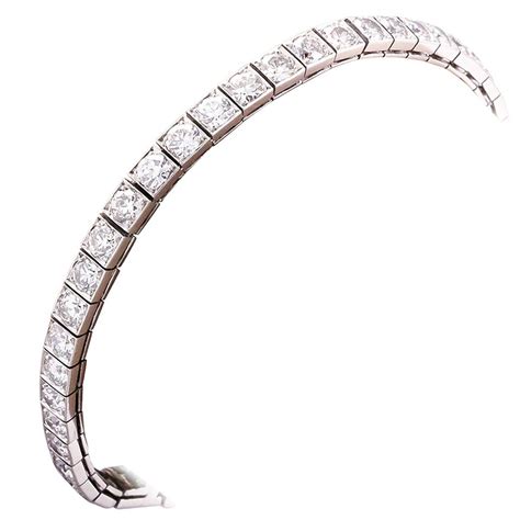 Silver tiffany & co bracelets first surfaced on chictopia's streetstyle gallery in spring 2012 seen on hong kong blogger mochaccinoland of mochaccinoland.blogspot.com. Tiffany & Co. Art Deco Diamond Platinum Tennis Bracelet ...