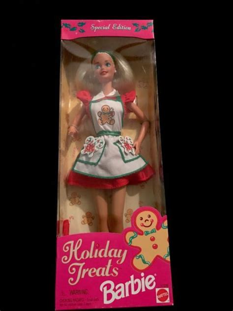 Holiday Treats Christmas Gingerbread 1997 Barbie Doll Ebay Holiday Barbie Dolls Holiday