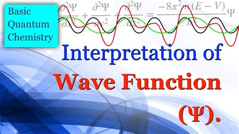 Interpretation Of Wave Function Basic Quantum Chemistry Youtube