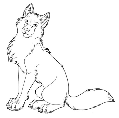 Baby Wolf Coloring Pages - Coloring Home