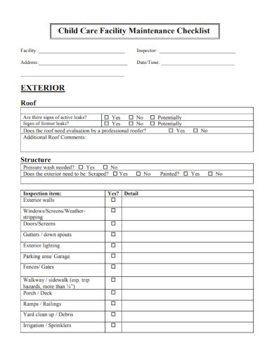 Facility Inspection Checklist A Free Downloadable Template For Your Images