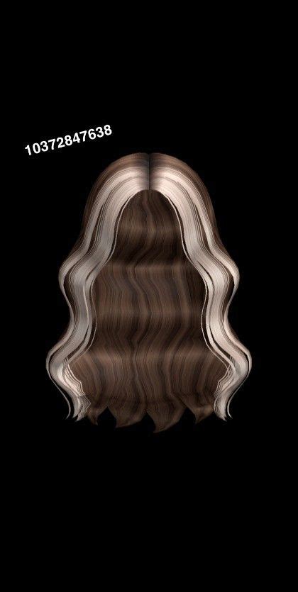 Windy Two Tone Waves In Brown Blonde Roblox Hair Code Id 2023 Goth