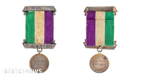 Suffragettes Hunger Strike Medal Found After 100 Years Bbc News