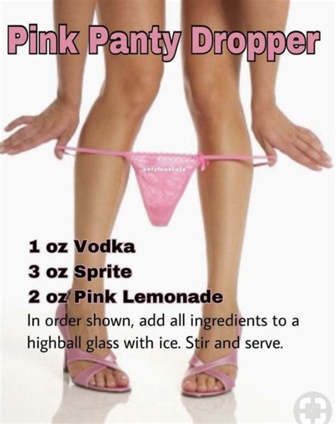 Pink Panty Dropper Pink Panty Dropper Highball Glass Highball