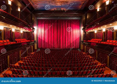 Theater Interior Stock Image Image Of Decoration Cinema 40223923