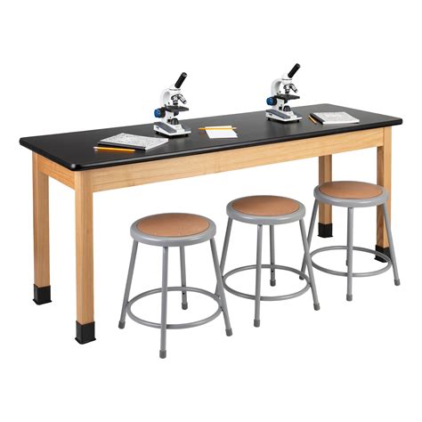 Learniture Science Lab Table W High Pressure Laminate Top 24 W X 72