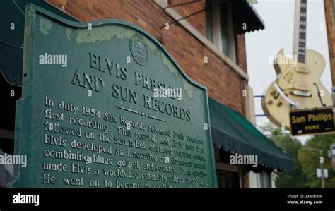 Elvis Presley Y Sun Records Estudio De Grabación Memphis Estados