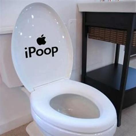 Free Shipping Novelty Creative Funny Toilet Seat Decals Bathroom Decor