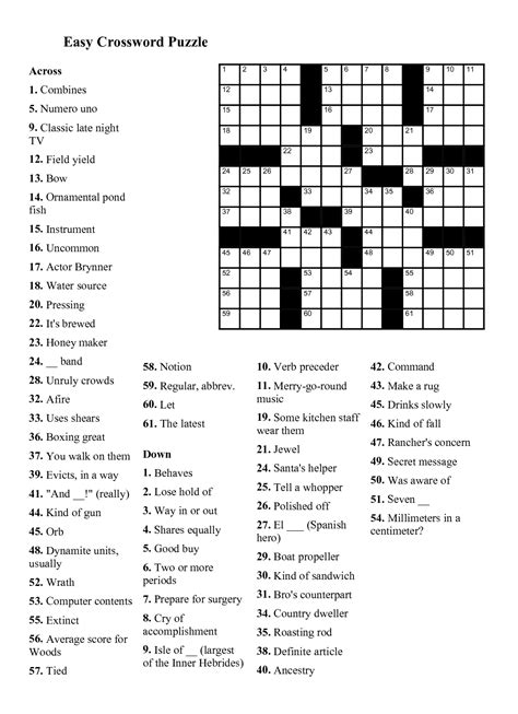Easy printable and online crossword puzzles and games. Printable Crossword Puzzles 2019 | Printable Crossword Puzzles