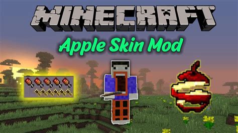 Minecraft Apple Skin Mod New Way To Eat Food Mod Review Youtube