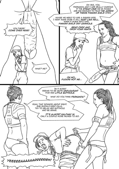 Rule 34 Ana Gallay Anal Anal Sex Beach Volleyball Buggery Comic Dialogue English Text Femdom
