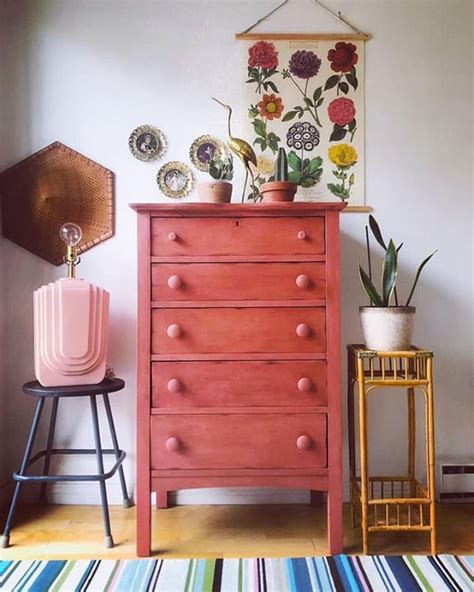 Chalk Paint® In Scandinavian Pink Chest Of Drawers Pink Furniture Pink Chest Of Drawers Pink