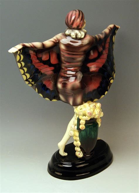 Goldscheider Vienna Lorenzl Dancing Butterfly Lady Captured Bird Nr