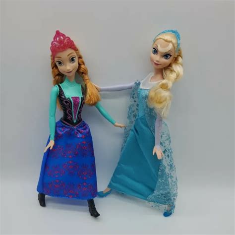 Lot De Poup Es Mattel Disney Princess Barbie Frozen Anna Elsa Joliment Mignon Eur